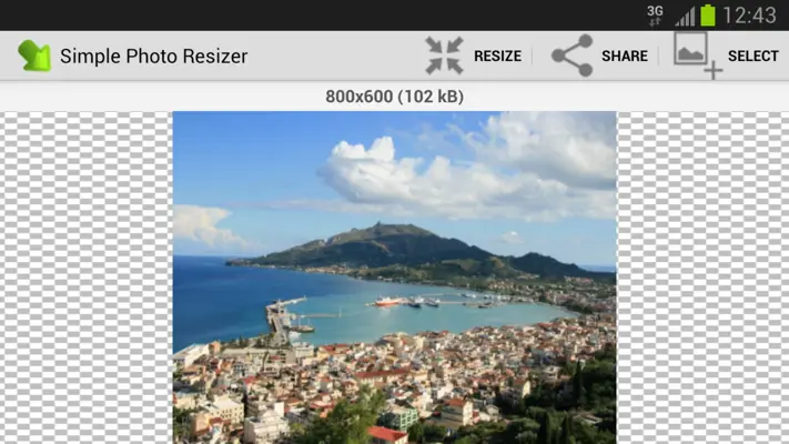 Photo Resizer android App screenshot 0