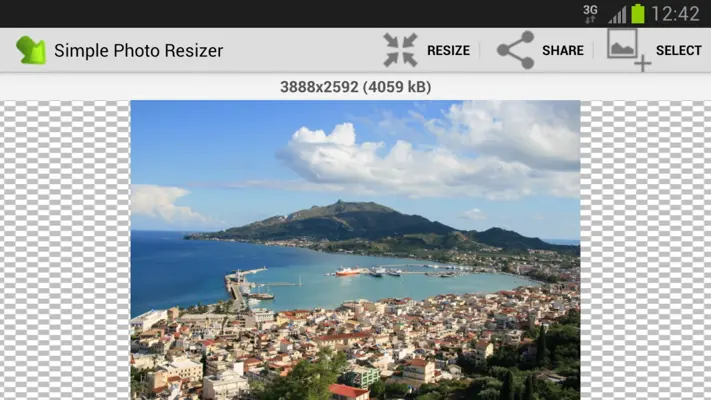 Photo Resizer android App screenshot 1