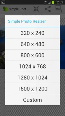 Photo Resizer android App screenshot 3