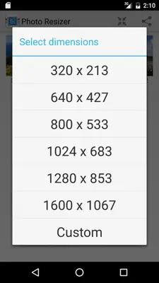 Photo Resizer android App screenshot 7